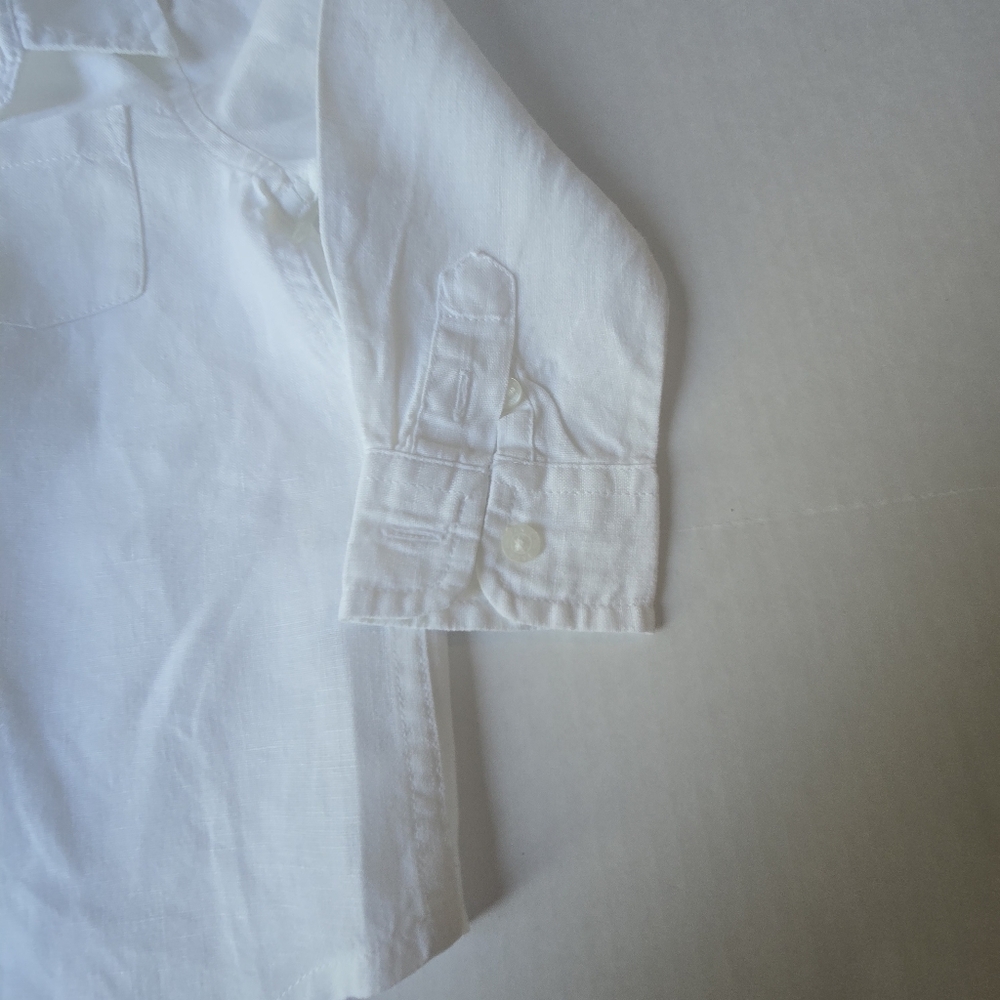 Janie & Jack Boy's White Shirt and Cream Pants Set - Picture 7 of 16